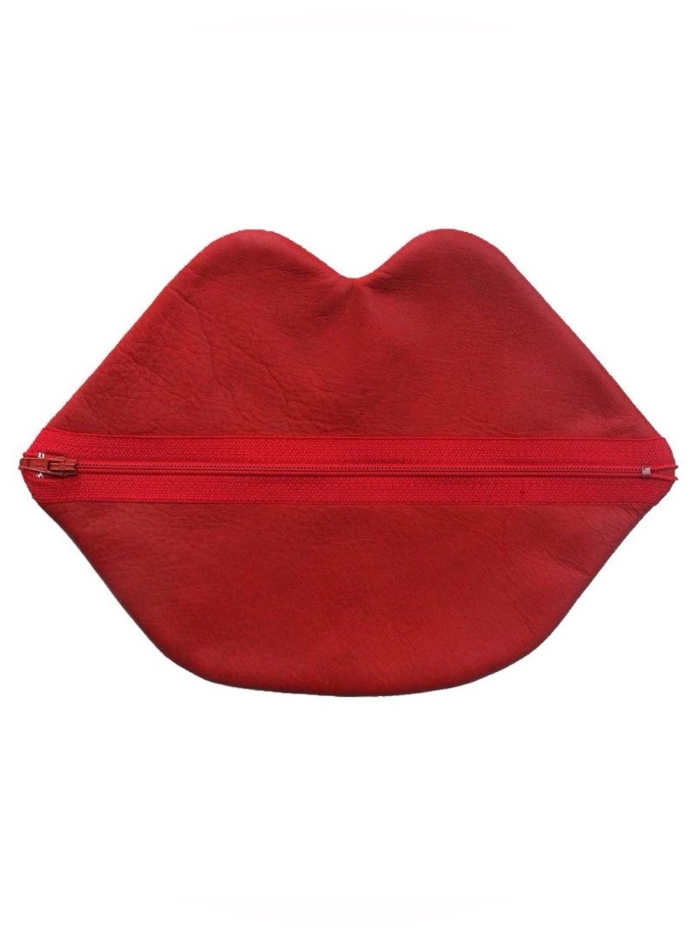 CLAFLIN, THAYER & CO Large Red Lips Bag- EUC